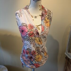 Bianca Nygard Floral Wrap Blouse - Multicolor